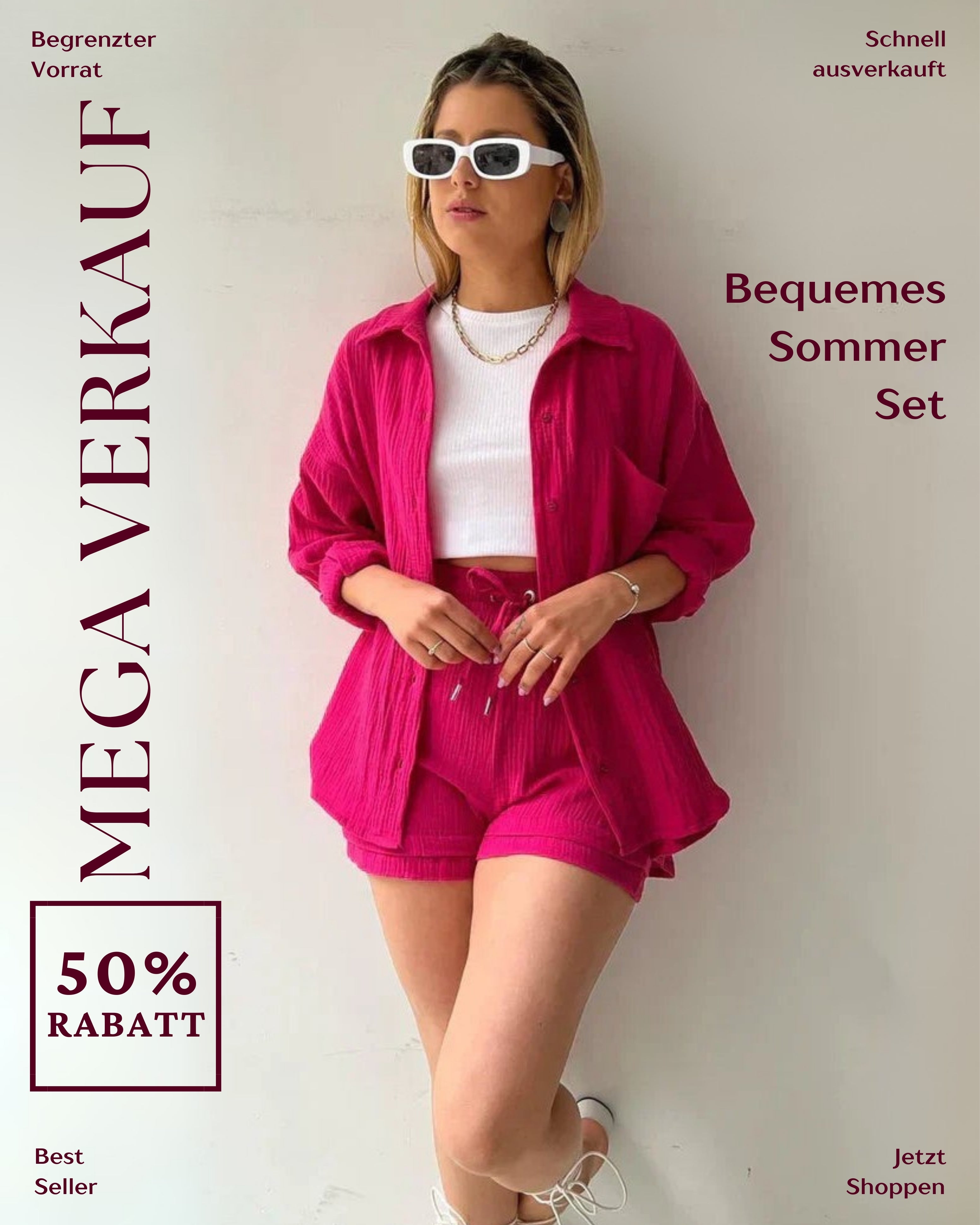 Linn™ | Lässiges passendes Set (50% RABATT)