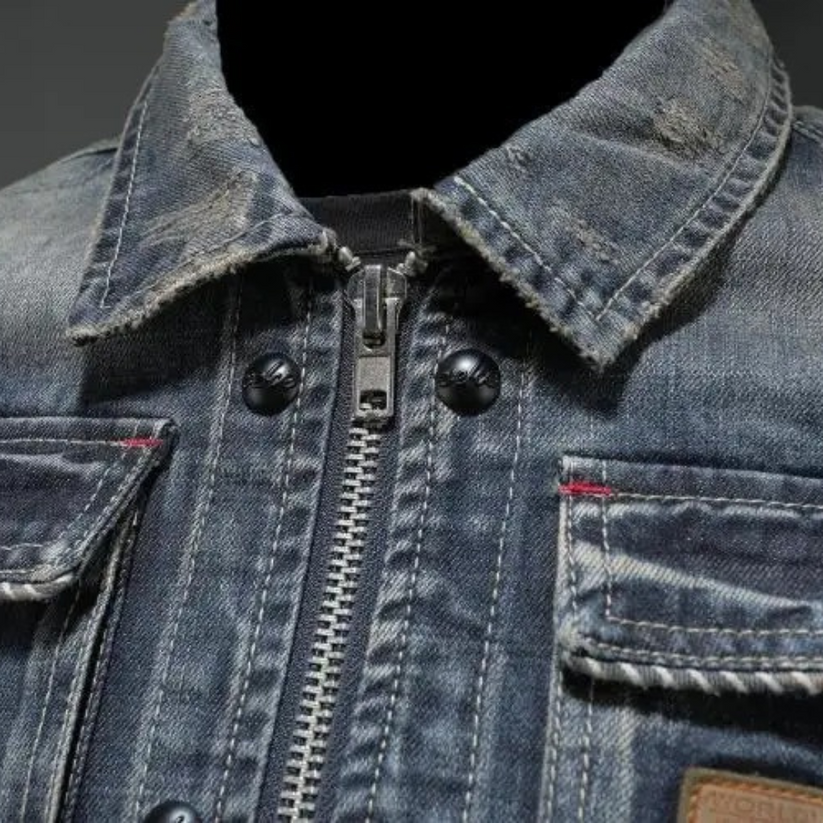 Albert I Klassische Jeansjacke