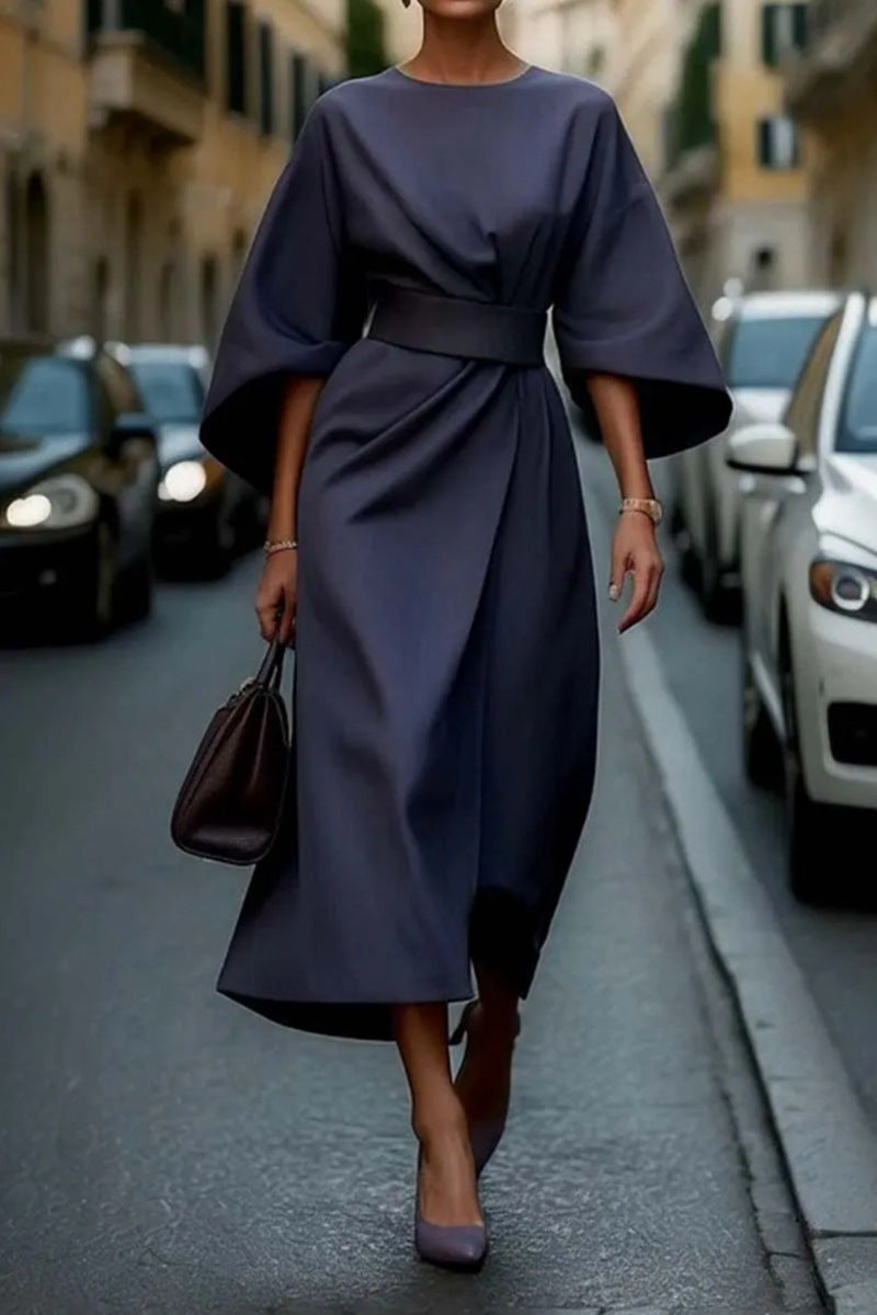Juliette I Elegantes Kleid mit Gürtel